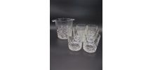  Seau à glace assorti de 6 verres 