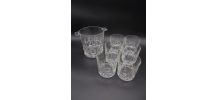  Seau à glace assorti de 6 verres 