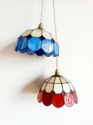 Paire de suspensions style Tiffany art déco 