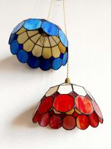 Paire de suspensions style Tiffany art déco 