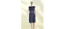 Robe Fourreau en Dentelle Bleu Marine KOOKAÏ – Chic &amp;amp; Cérémo