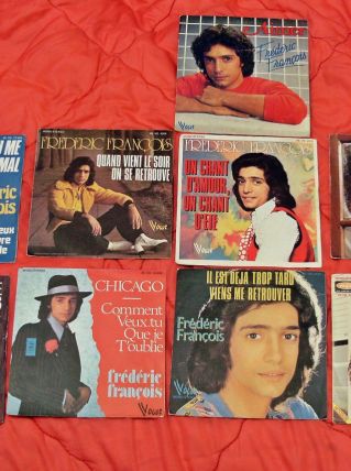 lot de disques 45 tours  frederic Francois 