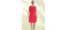 Robe Courte Rouge Fluide - Coupe Italienne &amp; Dos Nu Bijou T3