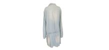Robe Chemise en Jean Léger Bleu Clair - Style Safari &amp; Casua