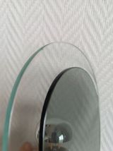 Paire d'appliques space age verre fumé 1970