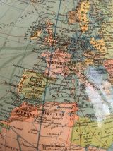Globe vintage 1961 terrestre Dietrich Reimer Berlin mappemon
