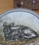 Assiette Royal Copenhagen - Biche &amp; Faon - Porcelaine  fine