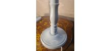 paire de lampes de chevet bois laqué gris bleuté  48x25 aux 