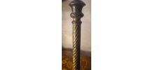 paire de lampes de chevet acier patiné 47x20         elec ok