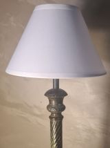paire de lampes de chevet acier patiné 47x20         elec ok