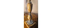 Paire de lampes de chevet  marbre classic 1970,abat jour neu