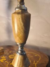 Paire de lampes de chevet  marbre classic 1970,abat jour neu