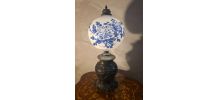 lampe dragon  bronze 1900  art nouveau verre remplacé tres b