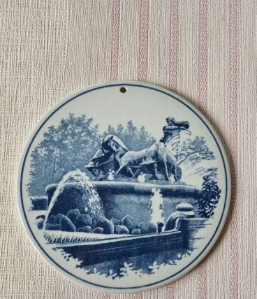 Assiette Royal Copenhagen 1968 - Fontaine de Gefion