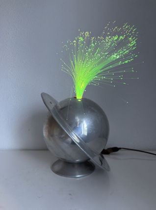 Rare lampe à fibre optique française "La Sphérique"