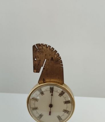 Ancien Thermomètre  de Bureau Tête de Cheval
