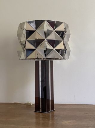 Lampe cinétique. 1970. Plexiglas fumé. Space age.