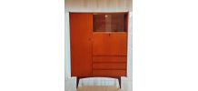 Armoire secrétaire en teck vintage 