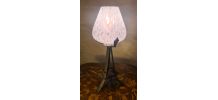  lampe veilleuse art deco fer forgé , 32x12 tres bon etat