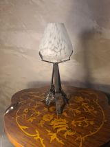  lampe veilleuse art deco fer forgé , 32x12 tres bon etat