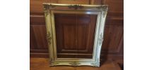 Ancien Cadre baroque en bois sculpté pour tableau