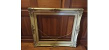 Ancien Cadre baroque en bois sculpté pour tableau