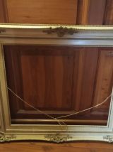 Ancien Cadre baroque en bois sculpté pour tableau