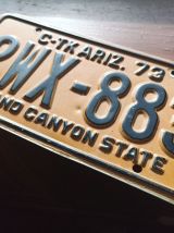 Authentique plaque d'immatriculation de l'état de l'Arizona 
