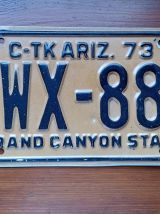 Authentique plaque d'immatriculation de l'état de l'Arizona 