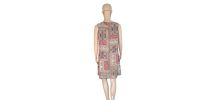 Robe d'été Courte Imprimé Patchwork – Style Bohème Chic T40