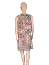 Robe d'été Courte Imprimé Patchwork – Style Bohème Chic T40
