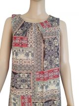 Robe d'été Courte Imprimé Patchwork – Style Bohème Chic T40