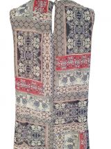 Robe d'été Courte Imprimé Patchwork – Style Bohème Chic T40