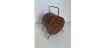 Pot vintage 1960 à tabac tabatière fut tonneau pipe vin - 25