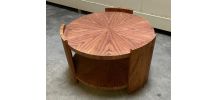 Table basse ronde en palissandre