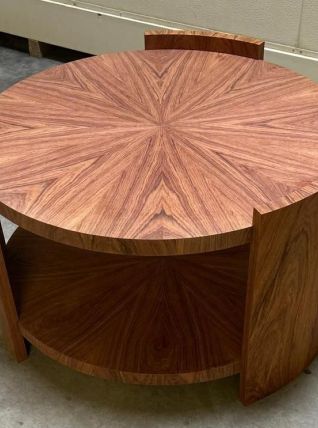 Table basse ronde en palissandre