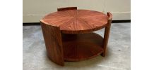 Table basse ronde en palissandre