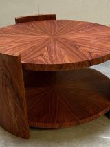 Table basse ronde en palissandre