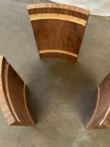 Table basse ronde en palissandre
