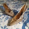 Escarpins 60s Charlet kitten heels cuir T34