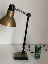 Lampe vintage 1950 architecte Super Chrome champagne - 55 cm