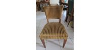 Lot de 4 chaises en velours verts