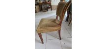 Lot de 4 chaises en velours verts
