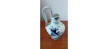 Petit Vase Pichet en Faïence de Delft - décor floral