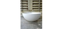 Grand saladier en porcelaine blanche