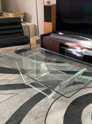 Table basse David Lange 1980. 120x70.