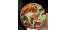 Vase Vintage La Rochère - Verre Marbré Signé