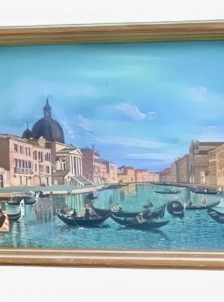 Venise - Le grand canal - inspiration Canaletto &amp; Guardi - S