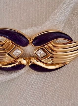 Broche-Pendentif Vintage GUY LAROCHE Signée -