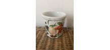 Pot confiture porcelaine blanche facettes Pullivuyt.